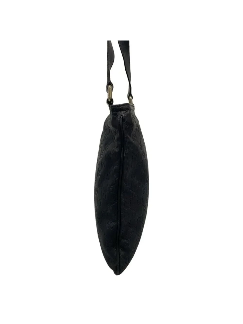 Gucci Shoulder Bag Guccissima Line Black Leather